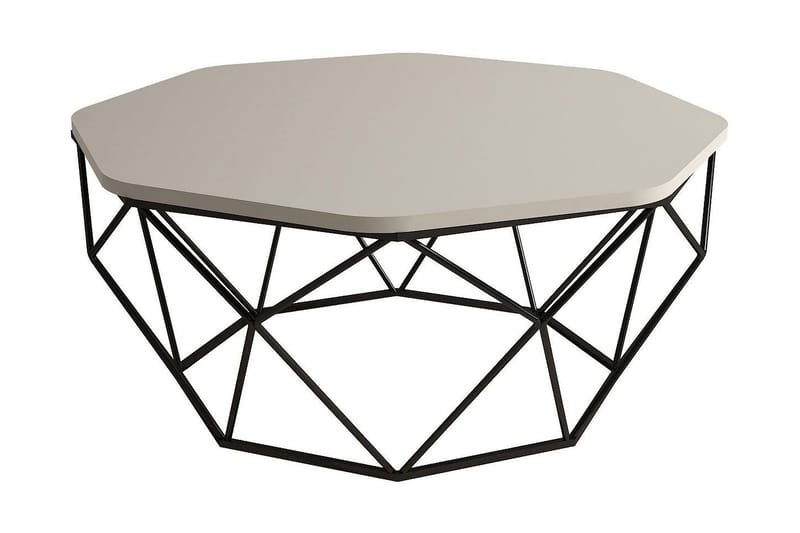 Soffbord Tanamo 90 cm Kantigt - Grå/Svart - Möbler - Bord & matgrupp - Soffbord