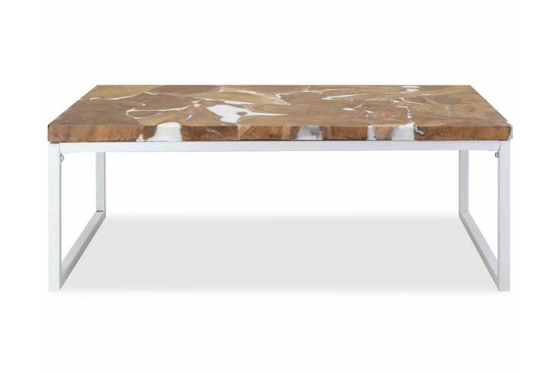 Soffbord teak och harts 110x60x40 cm - Soffbord