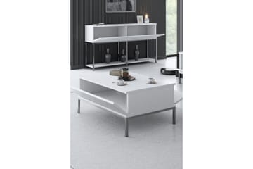 Soffbord Tejmon 90 cm - Vit/Grå - Möbler - Bord & matgrupp - Soffbord