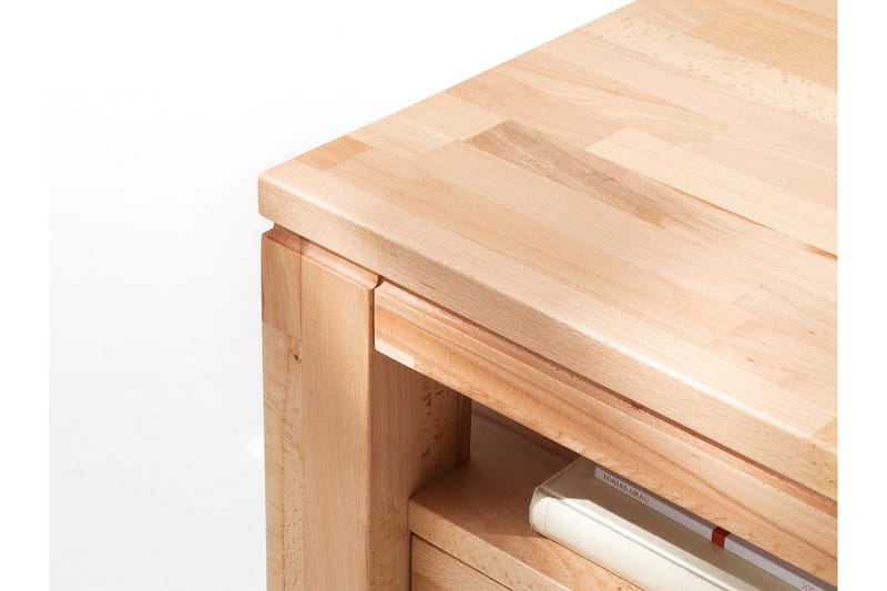 Soffbord Tinga 115 cm med Förvaring Hyllor + Lådor - Ekfärg - Soffbord med förvaring - Soffbord