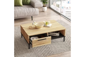 Soffbord Troter 90 cm - Natur/Svart - Möbler - Bord & matgrupp - Soffbord