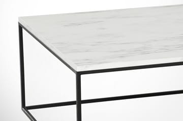 Soffbord Ubbeboda 75 cm Marmormönster - Vit/Svart - Möbler - Bord & matgrupp - Soffbord