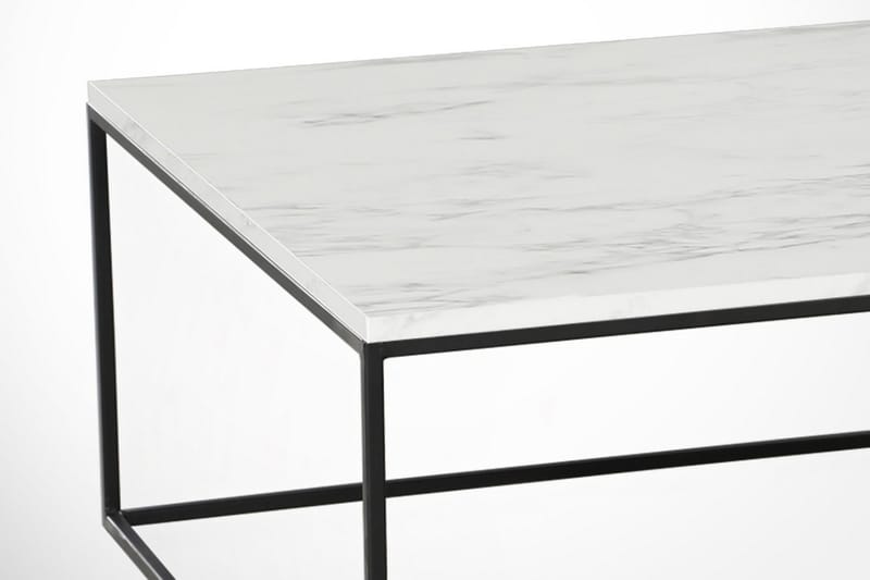 Soffbord Ubbeboda 75 cm Marmormönster - Vit/Svart - Möbler - Bord & matgrupp - Soffbord