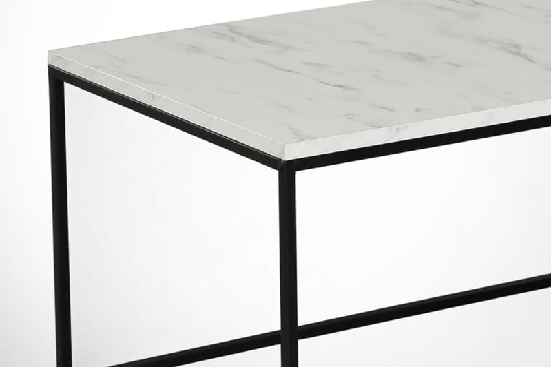 Soffbord Ubbeboda 95 cm Marmormönster - Vit/Svart/Grå - Möbler - Bord & matgrupp - Soffbord