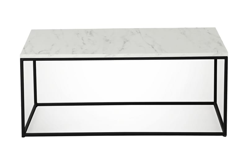 Soffbord Ubbeboda 95 cm Marmormönster - Vit/Svart/Grå - Möbler - Bord & matgrupp - Soffbord