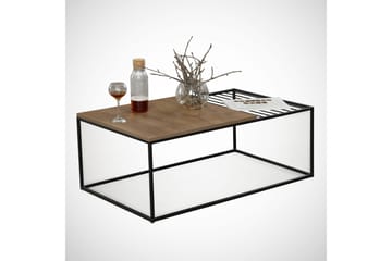 Soffbord Ubbeboda 95 cm Ribbor - Ek/Brun - Möbler - Bord & matgrupp - Soffbord