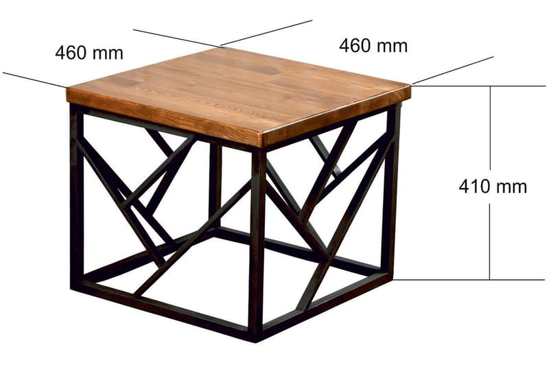 Soffbord Uddsarvet 46 cm - Brun - Soffbord