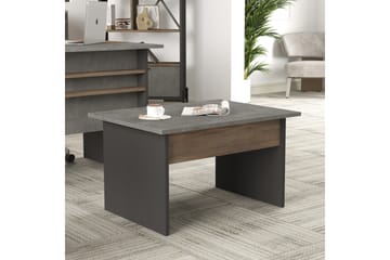 Soffbord Urgby 80 cm - Brun/Betonggrå/Antracit - Möbler - Bord & matgrupp - Soffbord