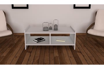 Soffbord Vernus 90 cm med Förvaring Hyllor - Vit - Möbler - Bord & matgrupp - Soffbord