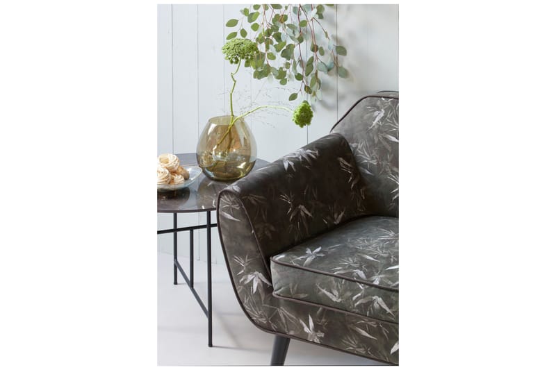 Soffbord Viboda 60 cm Runt Marmormönster - Svart - Möbler - Bord & matgrupp - Soffbord