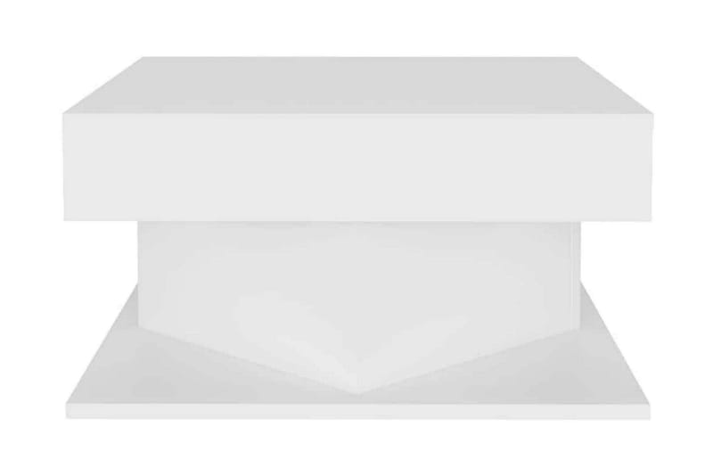 Soffbord vit 57x57x30 cm spånskiva - Vit - Soffbord