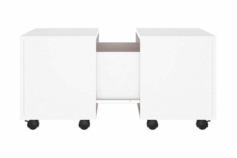 Soffbord vit 60x60x38 cm spånskiva - Vit - Soffbord