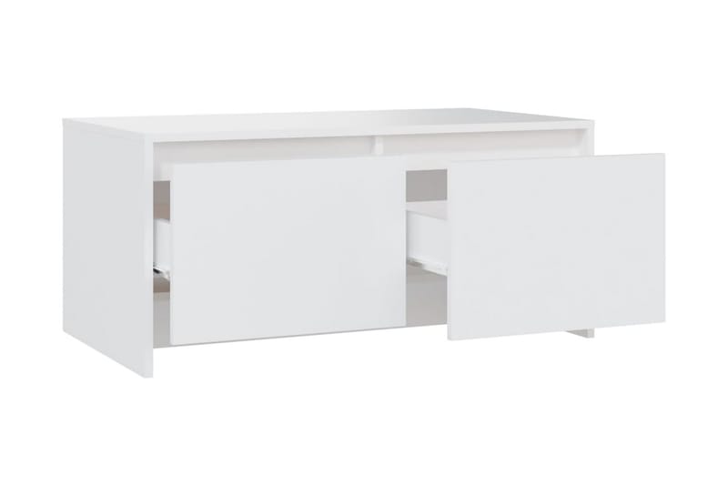 Soffbord vit 90x50x41,5 cm spånskiva - Vit - Soffbord
