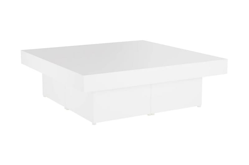 Soffbord vit 90x90x28 cm spånskiva - Vit - Soffbord