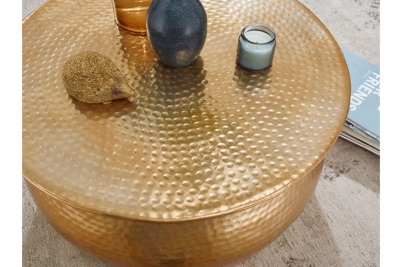 Soffbord Vivie 60 cm Runt - Guld - Möbler - Bord & matgrupp - Soffbord