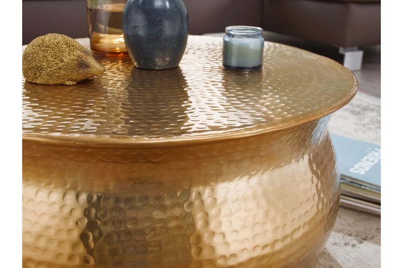 Soffbord Vivie 60 cm Runt - Guld - Möbler - Bord & matgrupp - Soffbord