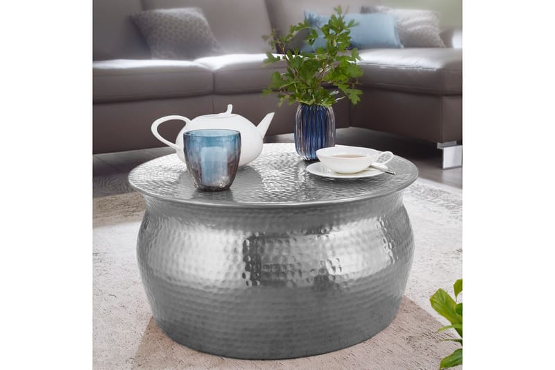 Soffbord Vivie 60 cm Runt - Silver - Möbler - Bord & matgrupp - Soffbord