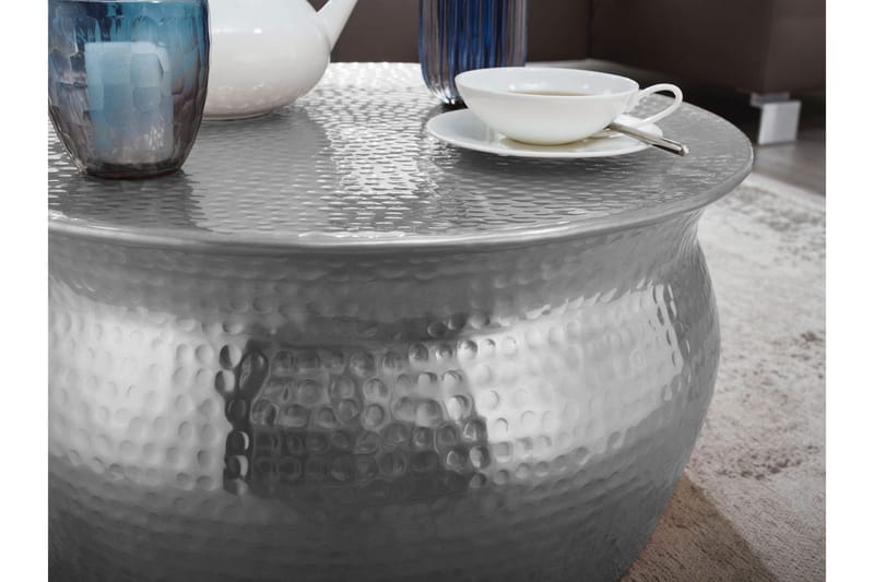 Soffbord Vivie 60 cm Runt - Silver - Möbler - Bord & matgrupp - Soffbord