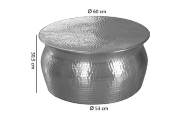 Soffbord Vivie 60 cm Runt - Silver - Möbler - Bord & matgrupp - Soffbord