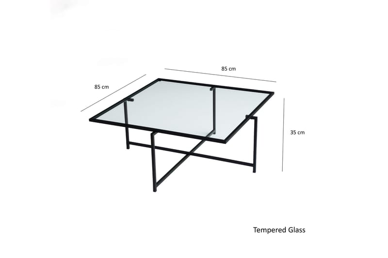 Soffbord Wifst 85x35x85 cm - Svart - Möbler - Bord & matgrupp - Soffbord