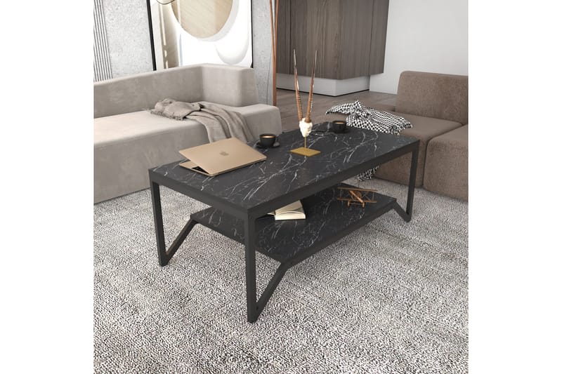 Soffbord Zakkum 60x45,8x120 cm - Svart - Möbler - Bord & matgrupp - Soffbord