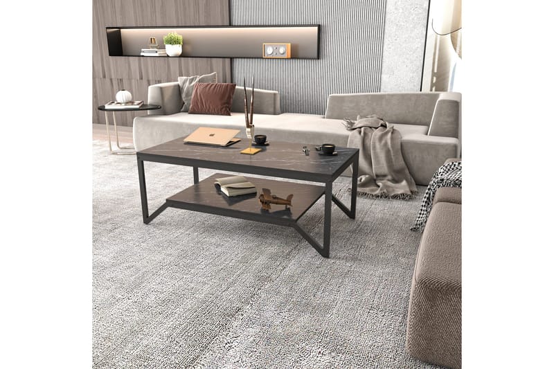 Soffbord Zakkum 60x45,8x120 cm - Svart - Möbler - Bord & matgrupp - Soffbord