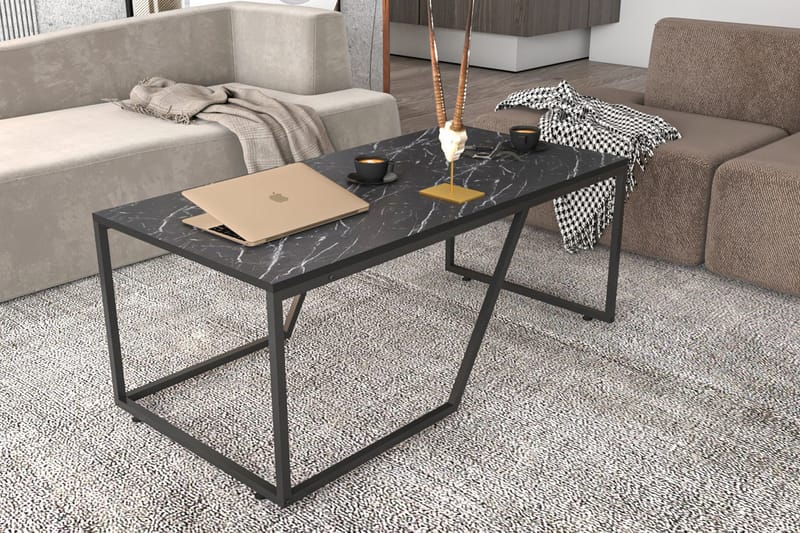 Soffbord Zakkum 60x48x120 cm - Svart - Möbler - Bord & matgrupp - Soffbord
