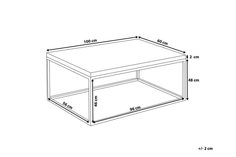 Soffbord Provo Ii 100 cm - Trä|Natur - Soffbord