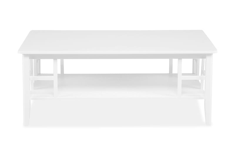 Soffbord Piteå 130 cm med Förvaring Hylla Vit - Vit - Möbler - Bord & matgrupp - Soffbord - Soffbord med förvaring
