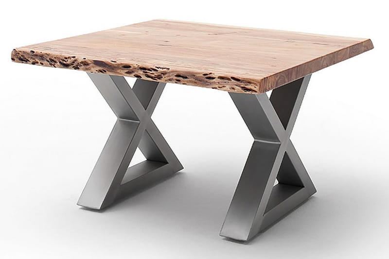 Soffbord Pomaire 75 cm Ben X-form - Brun Natur - Möbler - Bord & matgrupp - Soffbord