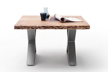 Soffbord Pomaire 75 cm Ben X-form - Brun Natur - Möbler - Bord & matgrupp - Soffbord