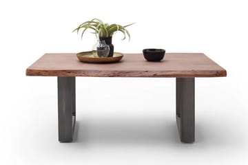 Soffbord Pomaire 110 cm Ben U-form - Brun Ek - Möbler - Bord & matgrupp - Soffbord