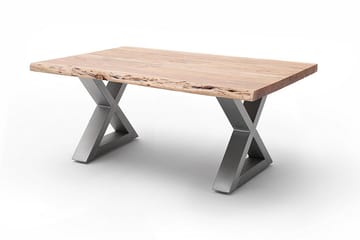 Soffbord Pomaire 110 cm Ben X-form - Brun Ek - Möbler - Bord & matgrupp - Soffbord