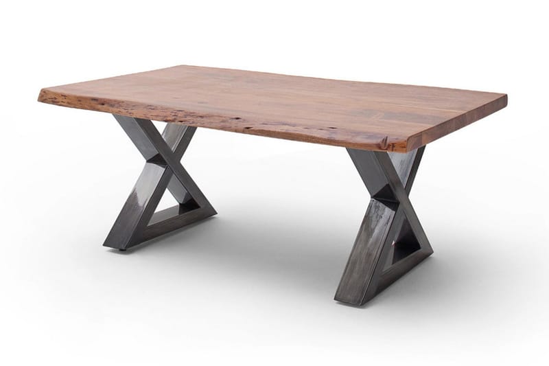 Soffbord Pomaire 110 cm Ben X-form - Brun Natur - Möbler - Bord & matgrupp - Soffbord