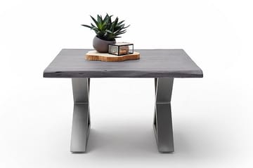Soffbord Pomaire 75 cm Ben X-form - Silver - Möbler - Bord & matgrupp - Soffbord