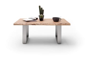 Soffbord Pomaire 110 cm Ben U-form - Natur/Grå - Möbler - Bord & matgrupp - Soffbord