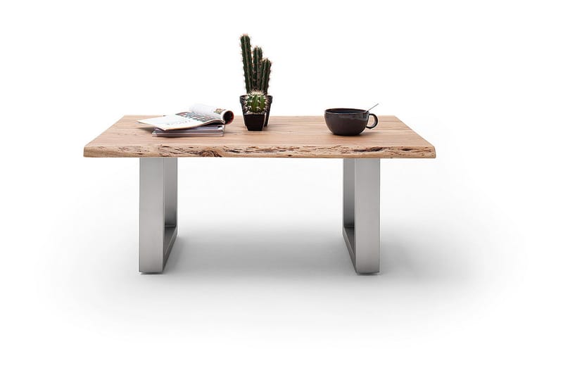 Soffbord Pomaire 110 cm Ben U-form - Natur/Grå - Möbler - Bord & matgrupp - Soffbord