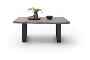Soffbord Pomaire 110 cm Ben U-form - Grå - Möbler - Bord & matgrupp - Soffbord