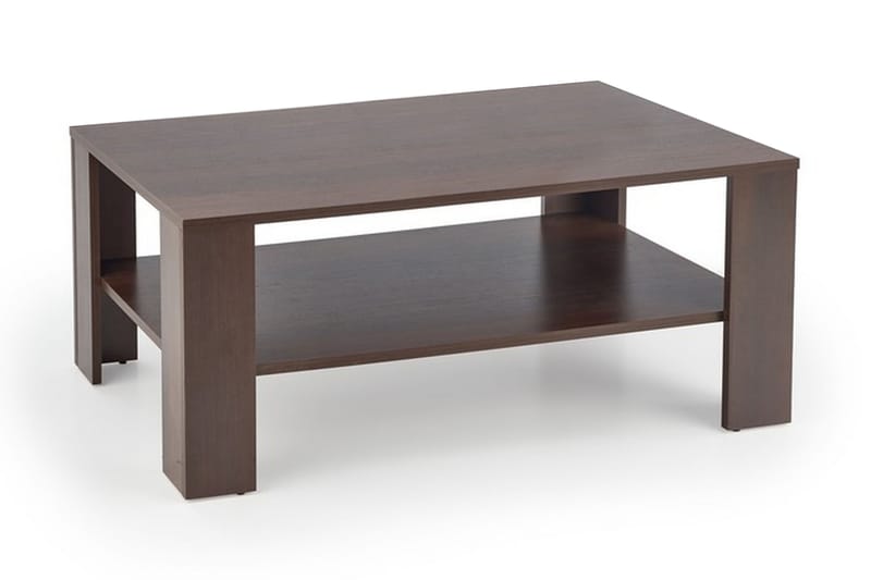 Soffbord Pikarnia 110 cm med Förvaring Hylla - Brun - Soffbord