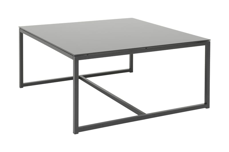 Soffbord Pearce 100 cm - Glas/Svart - Möbler - Bord & matgrupp - Soffbord