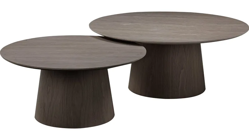 Soffbord Solhem 100 cm - Brunlackad ek, svartlackad askfaner, vitpigmenterad ekfinish - Möbler - Bord & matgrupp - Soffbord