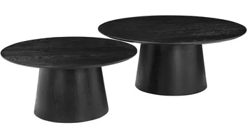 Soffbord Solhem 80 cm - Svartlackad askfaner - Möbler - Bord & matgrupp - Soffbord