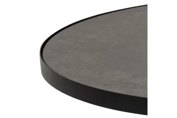 Soli Förlängingsbart Soffbord 66 cm Runt - Glas/Svart/Matt Svart - Möbler - Bord & matgrupp - Soffbord