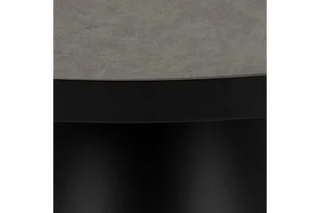 Soli Förlängingsbart Soffbord 66 cm Runt - Glas/Svart/Matt Svart - Möbler - Bord & matgrupp - Soffbord