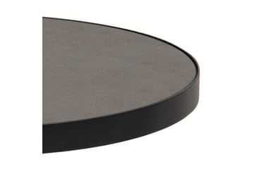 Soli Soffbord 46 cm Runt - Glas/Svart/Matt Svart - Möbler - Bord & matgrupp - Soffbord
