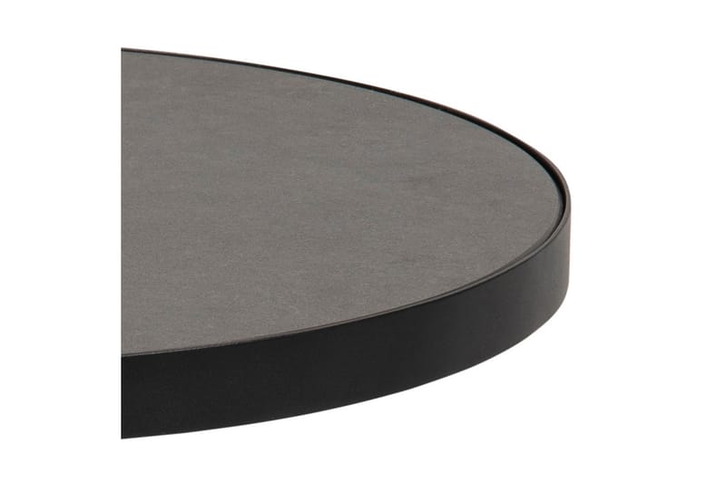 Soli Soffbord 46 cm Runt - Glas/Svart/Matt Svart - Möbler - Bord & matgrupp - Soffbord