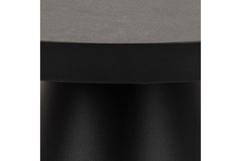 Soli Soffbord 46 cm Runt - Glas/Svart/Matt Svart - Möbler - Bord & matgrupp - Soffbord