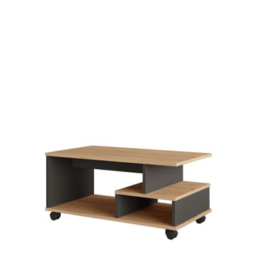 Solven Soffbord 90x42,5x51 cm - Ek/Antracit - Möbler - Bord & matgrupp - Soffbord - Soffbord med hjul