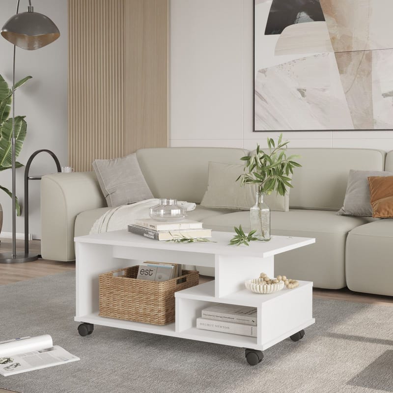 Solven Soffbord 90x42,5x51 cm - Vit - Möbler - Bord & matgrupp - Soffbord