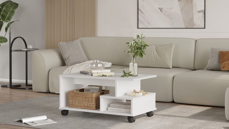 Solven Soffbord 90x42,5x51 cm - Vit - Möbler - Bord & matgrupp - Soffbord